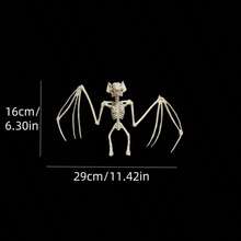 1 Set Realistic Halloween Bat Skeleton Decoration, Scary Bat Skeleton, Haunted House Stage Prop, Home Decor Hanging Ornament, Suitable For Halloween Party Background - Multicolor - View 8