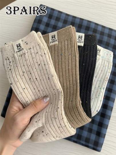 3 pares de calcetines de malla de media caña con etiquetas de tela de colores aleatorios, adecuados para exteriores, interiores, deportes, diversión, con diseños a rayas