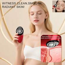 Face And Neck Beauty Massager For Wrinkles, Fine Lines, Puffy Skin, Uneven Skin Tone, Lymphatic Drainage, Lifting And Firming Facial Sculpting Tool With Light Therapy