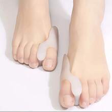 硅胶拇指套，透气拇指保护固定工具，舒适柔软拇指工具，可与袜子一起佩戴，适用于任何鞋子，拇指侧硅胶防摩擦