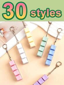 1/2 件减压钥匙扣、键盘按键设计、成人手指玩具、手指按压钥匙扣、镇静工具、专注和放松、适合新年/感恩节、复活节礼物、塑料材质（颜色随机）、坐立不安、坐立不安玩具、坐立不安、坐立不安玩具、坐立不安、坐立不安、键盘坐立不安、玩具钥匙扣、酷玩具