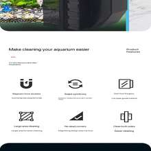 水族箱玻璃清洁剂强磁水族箱磁力刷鱼缸玻璃清洁工具 - 彩色 - 查看 7