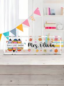 Customized Teacher Pencil Sign41styles, Teacher Gifts, Teacher Appreciation Gift, Teacher Desk Name Plate, Personalized Gift For Teacher, Teacher Name Sign,[Custom Acrylic Desk Nameplate] High Gloss Custom Acrylic Desk Nameplate - Multicolor - View 23