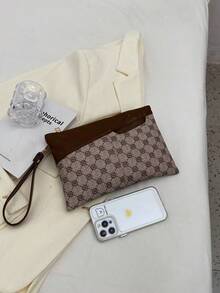 时尚通勤大容量女士手腕包 - 灰色 - 查看 6