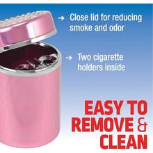 Automotive Cenicero de diamante rosa, multicolor, talla única - 1 - Ver 5