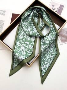 1 件女士时尚波尔卡圆点小丝巾、装饰围巾、发带、头带