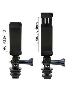 Multifunctional Hot Shoe Mount Phone Clip, Compatible With Mirrorless And DSLR Cameras - Type C - View 5