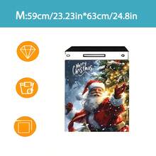 Pegatinas magnéticas, pegatina para lavavajillas con tema navideño, pegatina para refrigerador, almohadilla para cubierta de estufa, mejora la calidad del espacio, hace que los electrodomésticos sean resistentes al desgaste y a los arañazos, autoadhesivas, se adhieren firmemente, adecuadas para refrigerador, lavavajillas, esterilizador, lavadora - Multicolor - Ver 8