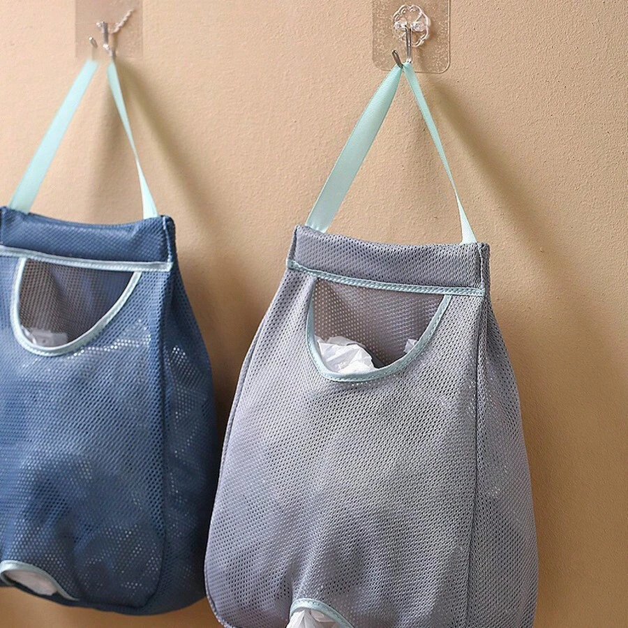 1 件垃圾袋整理器、塑料袋壁挂袋、网状储物袋、塑料袋收纳器、厨房用具 - 彩色 - 查看 1