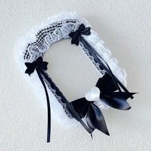 1pc New Lace Photo Card Holder, 7 Colors: Pink, Black, Red, Yellow, Blue, Green, Purple, DIY Finished Product Anime/Cartoon/ACG Character, Kpop Star, Card Display Holder, Handmade Plaid Bow Backpack Pendant, Lolita Card Holder