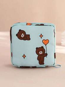 便携式卫生巾收纳袋，女士月经垫整理袋，多功能旅行收纳袋，防水袋，旅行洗漱包，可收纳口红、化妆刷、护肤品、手机、硬币、小物件，适合返校、办公学习用品、旅行耳机零钱包，用途广泛，居家、送礼、度假及节日（万圣节、圣诞节）皆宜，波西米亚风格 - 彩色 - 查看 14