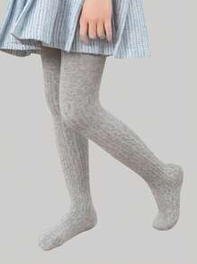 1件装 新生女童白色针织连裤袜 春/秋/夏 儿童幼儿打底裤 袜子 女婴连裤袜