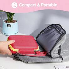 Hard Playing Card Game Carrying, Travel Storage Box Holds 300+ Trading Cards, Bag Holder Classic Board Game, Five Crowns SKYJO, PlayMonster And More Only - Black - 淺紅色 - 查看 7