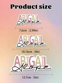 10Pcs Personalized Name Sticker-22 Styles,Custom Name Sticker,Waterproof Vinyl Sticker For Laptop Water Bottle Phone Case Cars Merchandise Decor Decal ,The Ideal Gifts For Teacher, Girl,Boy,Friends,Personalized Ornaments,Holiday Gifts,3 Sizes, Colorful, - Multicolor - View 60