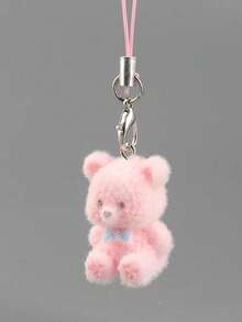 Mehrfarbiger kleiner Bär Handyanhänger, Handy-Accessoire, Handykette, Handyanhänger, Handy-Dekoration, Plüsch-Handyanhänger, Perlen-Handyanhänger, Schlüsselanhänger-Handyanhänger, Taschenhänger, Cartoon-Handyhänger.