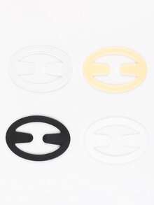 Multiple Pcs Oval Bra Strap Clips, Criss-Cross Adjustable Bra Strap Clips, Invisible Bra Strap Clips To Prevent Bra Slippage And Uplift Bust - Multicolor - View 3