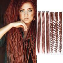 3 Pcs Clip In Straight Dreadlock Extension 24 Inch Synthetic Double Ended Dreads Handmade Soft Loc Reggae Style Hippe Dreads For Women - Multicolor - View 18