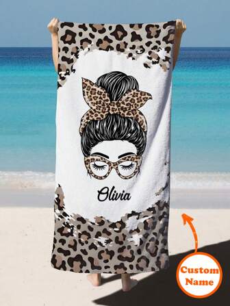 1 prosop de plajă personalizat, poate fi imprimat numele dumneavoastră. Ideal pentru utilizare pe plajă, lângă piscină și în timpul vacanțelor la plajă. Acest prosop de plajă versatil este alegerea perfectă pentru activități în aer liber pe plajă și călătorii, oferind confort pentru relaxare, bronzare și odihnă. Un cadou unic pentru ea, el, părinți, iubită sau iubit.