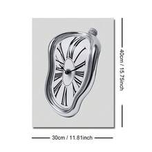 1/3pcs Unframed Black White Stockholm Cheetah Melting Clock Preppy Stylish Poster Leopard Y2K Wall Art Canvas Print Minimalist Fashion Girly Room Chic Aesthetic Decor Funky Painting For Apartment,Living Room,Bedroom,Modern Home Decoration