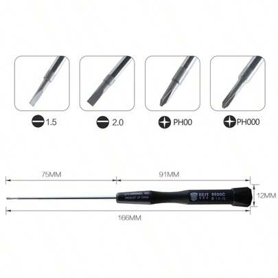 BEST Magnetic Screwdriver PH00 PH000 1.5 2.0 Slotted Flatted Head For Macbook Pro Laptop Watch Glasses Mobile Phone Repair Tools