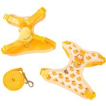 1set Cartoon Duckling Pet Harness And Leash Set, Suitable For Decorative Or Outdoor Use, Fits Cats And Small-Medium Dogs Traction Rope Duck Small Size Suitable For Small And Medium-Sized Pets