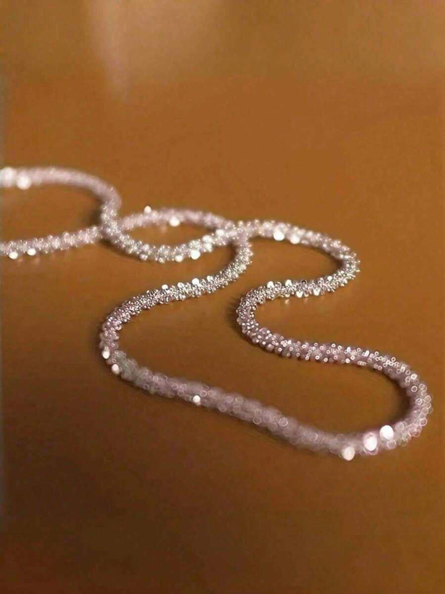 1 Stück funkelnde Kette mit Sternmotiv, minimalistisches Design für Herren und Damen (18-24 Zoll)