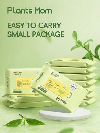 100 Pieces Of EDI Pure Water Aloe Vera Extract, Licorice Extract, Mild And Non Irritating Cleaning Wipes, Lightweight And Portable Wiping Soft Film Cloth