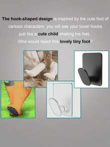 4 Stück selbstklebende Handtuchhaken, 304 Edelstahl Handtuchhalter Wandhaken, rutschfest und wasserdicht, ideal für Badezimmer, Toilette, Küche, wandmontierter Kleiderständer, Kleiderständer, Kleiderbügel, Aufhängehaken, Aufhänger, Raumdekoration, Türgarderobe, Wandhalter, Kleiderschrank-Organizer, Schlüsselhalter, Kleiderständer, Klebehaken, Badezimmer-Aufbewahrung