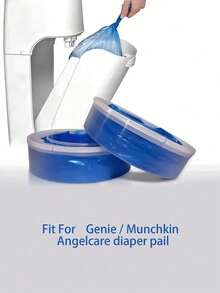 1pc/2pcs/4pcs/6pcs/8pcs Universal Diaper Pail Replacement Bags - Leak-Proof & Odor-Proof PEVA Material, Easy Tear & Durable, Suitable For Diaper Disposal, Compatible With Multiple Brands Trash Cans