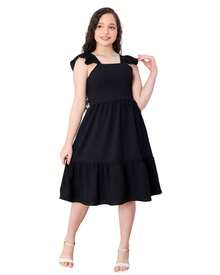 Short Plain Tank Top Dress - Negro - Ver 3