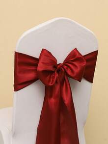 10/1 Set Faja de satén para silla, Camino de mesa decorativo, Adecuado para sillas de boda, Lazo, Atadura de silla, Adecuado para fiesta de cumpleaños, despedida de soltera, fiesta de boda y todas las correas de fijación de sillas de fiesta, Decoración de mesa, Decoración de sillas de lugar de eventos, Decoración de sillas de sala de conferencias de hotel, Decoración de lazos en la parte trasera de las sillas del lugar de la boda, Adecuado para múltiples escenarios