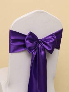10/1 Set Faja de satén para silla, Camino de mesa decorativo, Adecuado para sillas de boda, Lazo, Atadura de silla, Adecuado para fiesta de cumpleaños, despedida de soltera, fiesta de boda y todas las correas de fijación de sillas de fiesta, Decoración de mesa, Decoración de sillas de lugar de eventos, Decoración de sillas de sala de conferencias de hotel, Decoración de lazos en la parte trasera de las sillas del lugar de la boda, Adecuado para múltiples escenarios