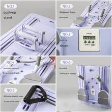 Tabla de equilibrio de Pilates Core Balance 6 en 1 para gimnasio en casa, entrenador de músculos abdominales, herramienta multifuncional de fitness. - Púrpura - Ver 3