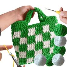 1/2/3团粗雪尼尔纱线,适合编织,圣诞手工DIY礼品套装,1股超大冰丝纱线散装100克/团,柔软DIY钩编线,适用于毯子、拖鞋、帽子、围巾等手工工艺品 - 多色 - 查看 7