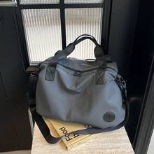 Women's Casual Solid Color Tote Bag, Crossbody - Grey - View 4
