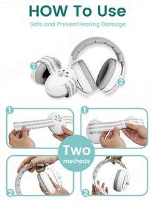 婴儿耳朵保护降噪耳机，二合一婴儿耳朵保护器，婴儿户外旅行必备品