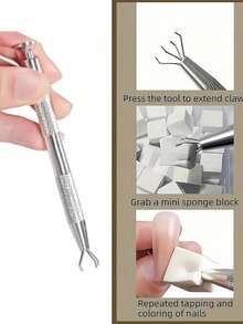50/100件套渐变美甲海绵和蘸粉刷套装 - 无乳胶渐变调色海绵,适用于蘸粉/亚克力美甲,专业可重复使用美甲工具,渐变美甲海绵,渐变美甲海绵,美甲海绵工具,渐变美甲刷 - 彩色 - 查看 5