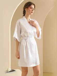 1 buc halat cu inițială pentru mireasă și domnișoară de onoare, ținută pregătitoare pentru petrecerea de nuntă, accesorii pentru ceremonie și recepție, pijamale pentru femei, pijama pentru domnișoare de onoare de primăvară-vară, rochie de mireasă, petrecere cu cea mai bună prietenă, halat de baie brodat, halat de baie pentru mireasă, petrecere de nuntă, accesorii pentru petreceri de sărbători și nunți în aer liber