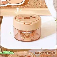 1/3/5 Capybara-Stil manuelle Bleistiftspitzer, süßes Capybara-Design Spitzer, Zufallsfarboptionen, manuelle Bleistiftspitzer mit Cartoon-Kappen, geeignet für Schule und Büro, geeignet für Bleistifte und Makeup-Stifte, kleine und tragbare Spitzer, tragbare dekorative Tischspitzer, Schüler-Lernbedarf, Lieblingsgeschenke für Kinder, Jungen, Mädchen, Schulmaterial, Muss-haben für die Rückkehr zur Schulsaison
