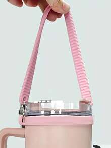 1 buc mâner pentru sticlă de apă din silicon, curea pentru sticlă de apă din silicon cu curea de transport, suport pentru accesorii pentru pahar de apă