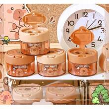 1/3/5 Capybara-Stil manuelle Bleistiftspitzer, süßes Capybara-Design Spitzer, Zufallsfarboptionen, manuelle Bleistiftspitzer mit Cartoon-Kappen, geeignet für Schule und Büro, geeignet für Bleistifte und Makeup-Stifte, kleine und tragbare Spitzer, tragbare dekorative Tischspitzer, Schüler-Lernbedarf, Lieblingsgeschenke für Kinder, Jungen, Mädchen, Schulmaterial, Muss-haben für die Rückkehr zur Schulsaison