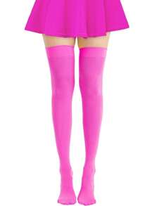 1 para damskich podkolanówek, wysokich skarpet na Halloween, wysokich pończoch do ud na imprezę cosplay