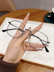 1 Stück Dekorative Nicht-Rezept Brille im Retro-Stil für Damen, geeignet für tägliche Outfit-Kombinationen, Büro, Lesen, Lässig