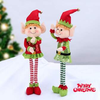 Juldekorationer Teleskopben Stor Stående Jultomte Söt Stor Juldekorationer Tomtedocka, Handgjord – Pojke Och Flicka 2025 Heminredning Rumsinredning