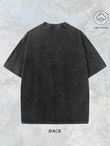 Weight Lifting Funny Workout For Weightlifter Print Washed T Shirt 230gsm, Round Neck Gym & Outdoor Sports Apparel, All-Season Fitness Shirt, Training Gear, Sporty Design, Durable Construction, Performance Wear, Casual Athletes, Halloween & Christmas Casual Wear, Gym Shirts, Comfortable Fit Shirt, Workout Clothing, Street Style, Fitness Enthusiasts - 黑色 - 查看 2