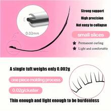 60 Stücke natürliche, weiche und flauschige Wimpernverlängerungen - leicht für den täglichen und festlichen Gebrauch, einfach anzubringen, geeignet für alle Augenformen - ideal für Anfänger und Profis, Wimpern-Accessoires, Katzenkrallen-Design, bequemer Sitz