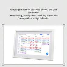 ARWOEIS 10.1 英寸数字日历、台历智能计划器、IPS 高清交互式触摸屏显示家庭日程表，还可以共享照片/视频，随时随地即时分享 - 美規A型插(110-127V) - 查看 4