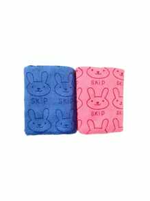 2 件/1 件超强吸水超细纤维狗毛巾 - 速干宠物美容浴巾，带有柔软卡通印花设计，适合小型犬到大型犬，可手洗