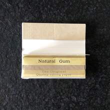 1/3 Pack, 1 1/4" Self-Adhesive Tip Rolling Papers, 78mm Length Brown Semi-Transparent Rolling Papers, 50 Sheets/Pack, Smoking Accessories