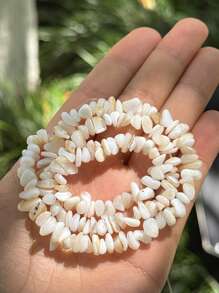 1 pieza de perla falsa natural asimétrica concha suelta para manualidades DIY de pulsera, collar y joyería
